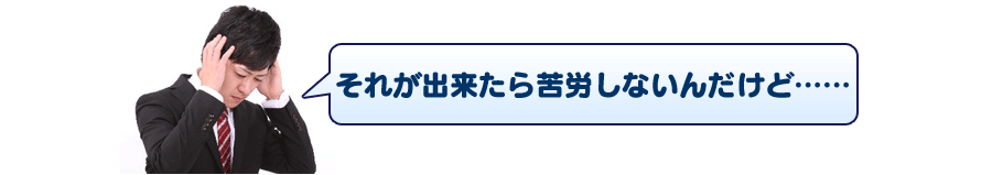 「それが出来たら苦労しないんだけど……」